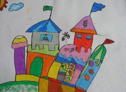儿童画城堡图片大全-心中的城堡