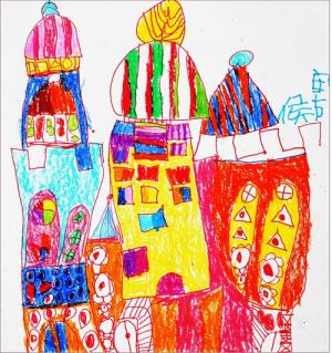 儿童画城堡图片大全-我的城堡