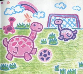 小乌龟们踢足球