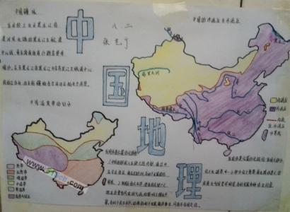 中国地理手抄报内容、资料