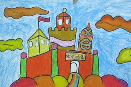 儿童画城堡图片大全-梦幻城堡
