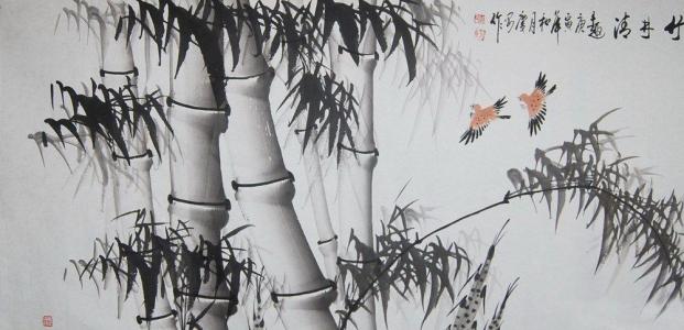 竹子的儿童画-巨龙竹