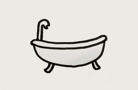 浴缸简笔画怎么画又好看
