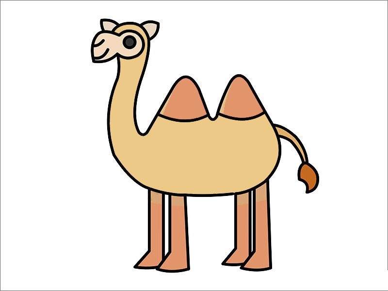 骆驼怎么画简单简笔画图片
