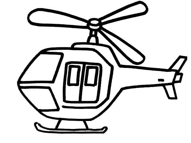 直升机简笔画