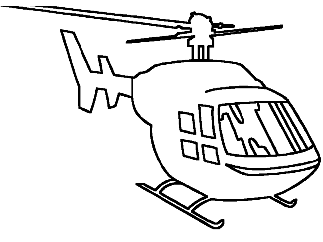 救援直升机简笔画