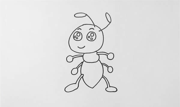 卡通蚂蚁怎么画简笔画简单又漂亮