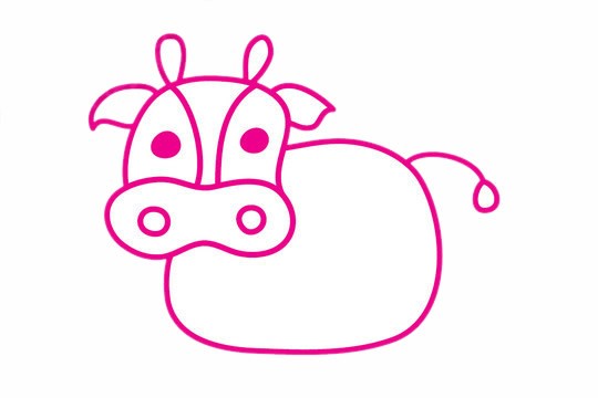 公牛简笔画幼儿园图片