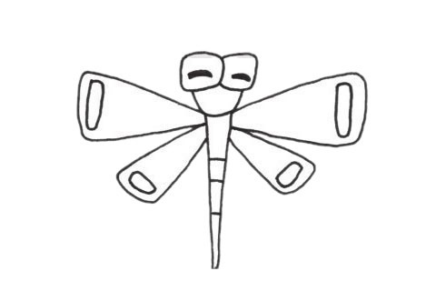 蜻蜓简笔画图片