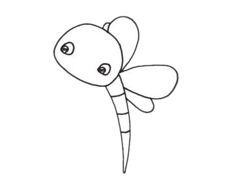 蜻蜓简笔画图片
