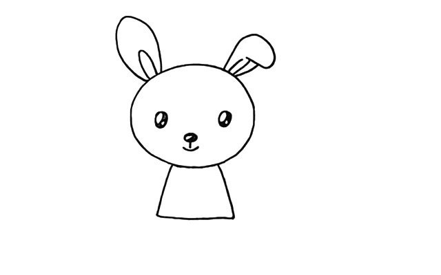 画出来的小兔子图片