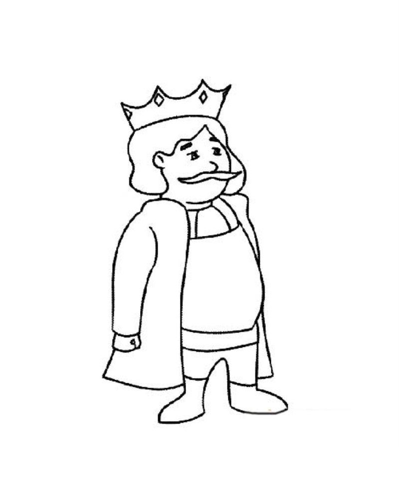 最好玩的国王简笔画图片