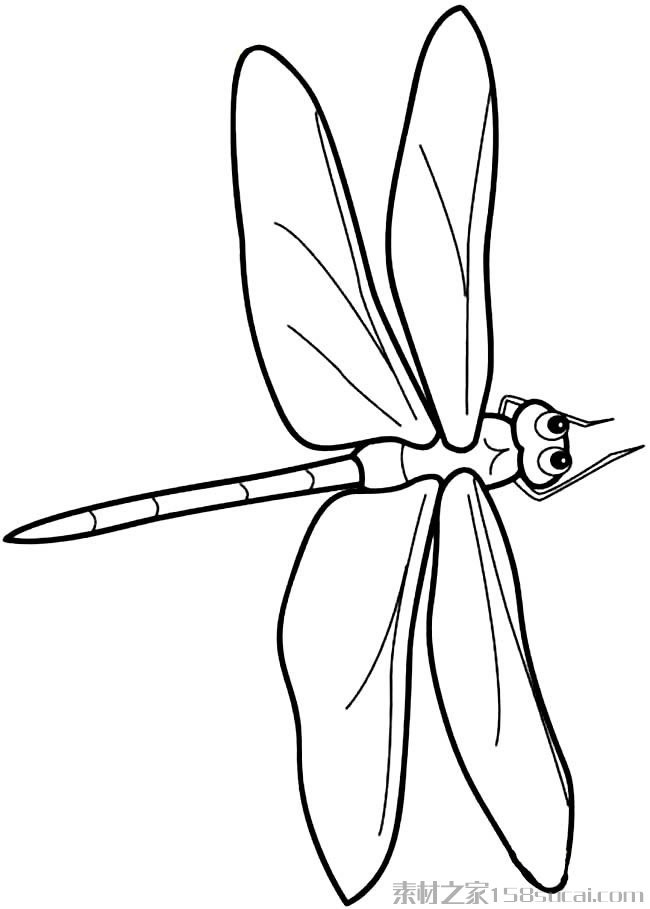 竹蜻蜓 简笔画图片