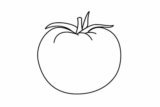 西红柿简单画法图片