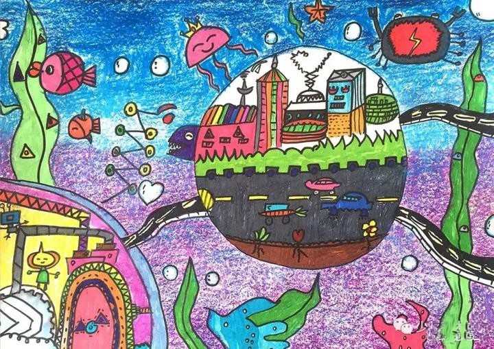 海底世界儿童画优秀获奖作品欣赏