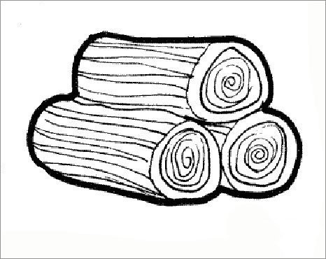 木头的简笔画简单图片