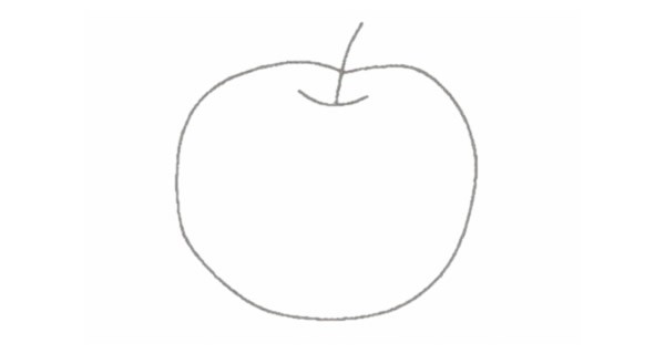 真正的苹果画法图片