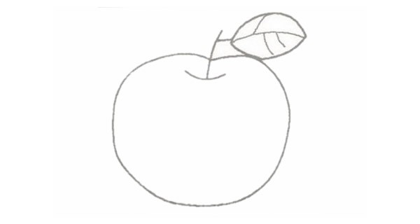 苹果简单画法简笔画图片