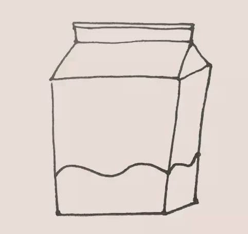 盒装牛奶简笔画