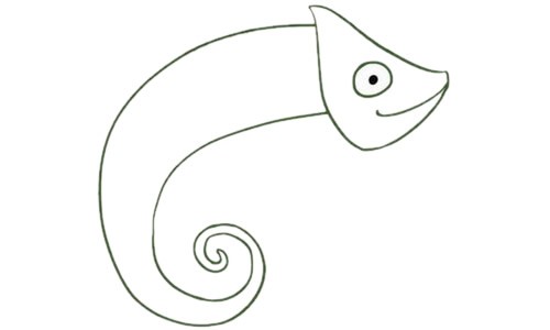 尼罗河巨蜥简笔画图片