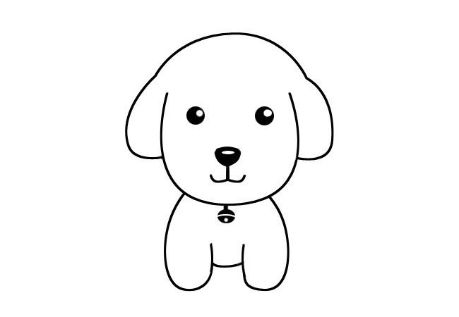 3张简单可爱的小狗简笔画