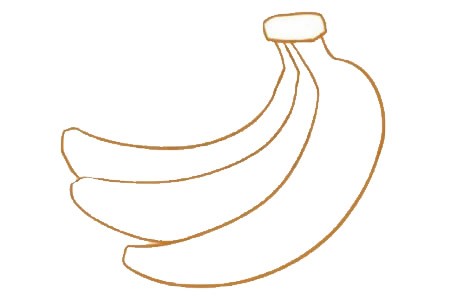 画香蕉的简单画法步骤图片
