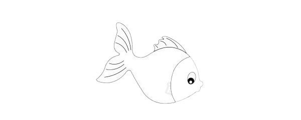 金鱼简笔画图片