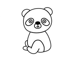 怎么画熊猫简单画法熊猫简笔画步骤图片大全