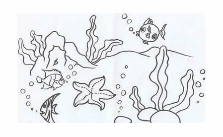海底世界简笔画