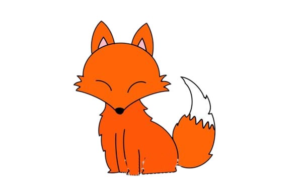 狐狸画法一只图片
