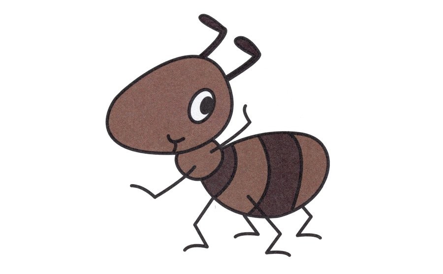 蚂蚁简笔画画法