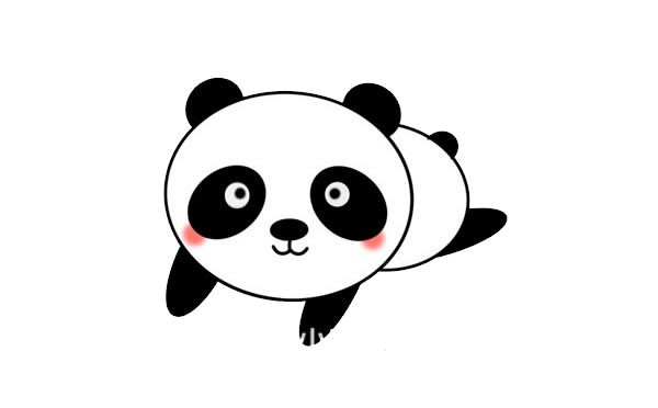 大熊猫宝宝怎么画简笔画简单又可爱