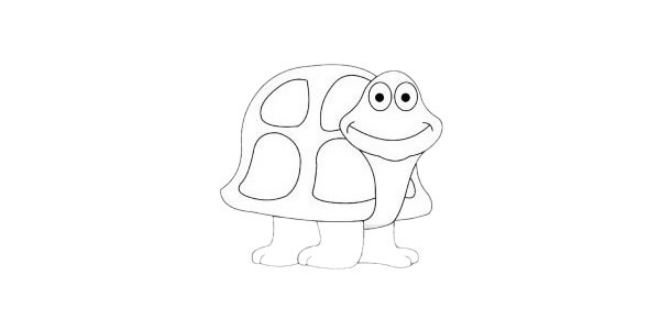 犟龟的简笔画怎么画图片