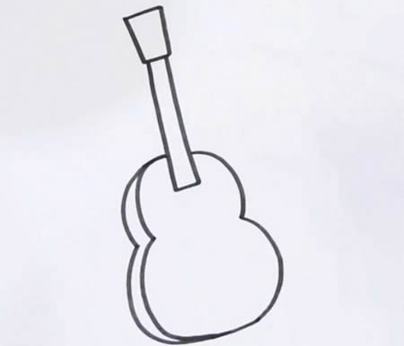 吉他怎么画简笔画简单又好看