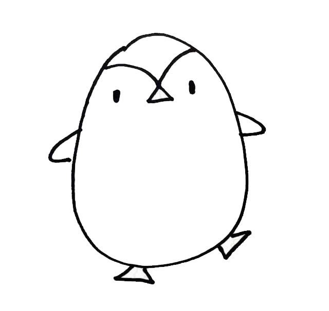 可爱又简单的小企鹅简笔画