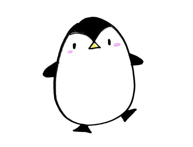可爱又简单的小企鹅简笔画