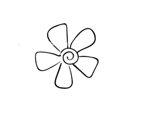 一组简单漂亮的花瓣简笔画图片