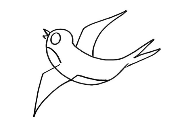 燕子的尾巴图片简笔画图片