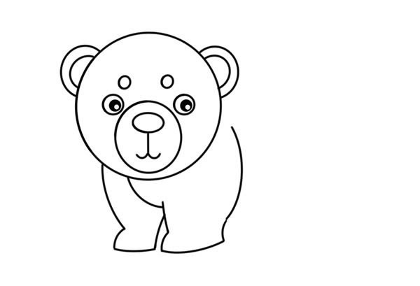 北极熊怎么画简笔画简单又漂亮