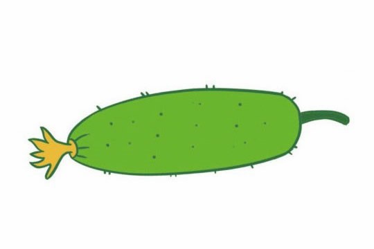 黄瓜的简笔画 简单图片