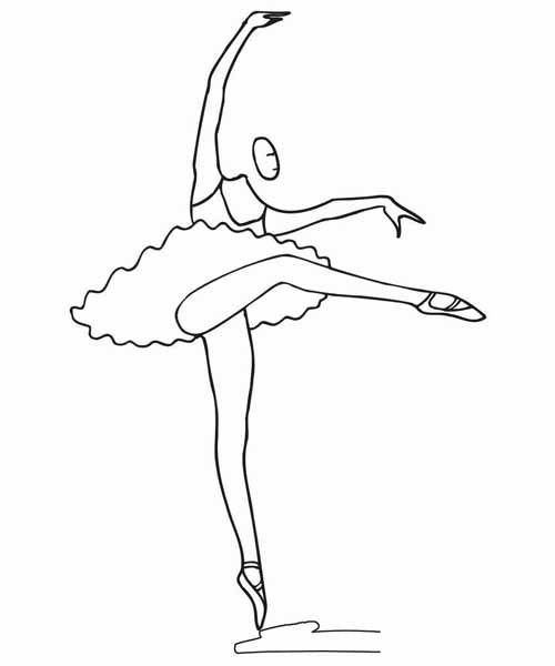芭蕾舞的简笔画图片,芭蕾舞的简笔画图片怎么画