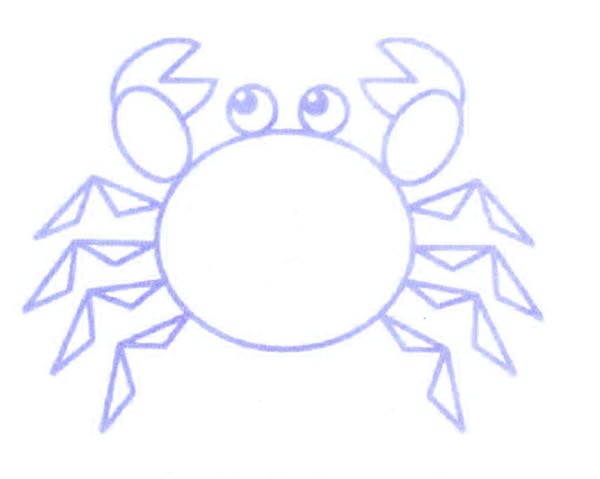 螃蟹简笔画怎么画