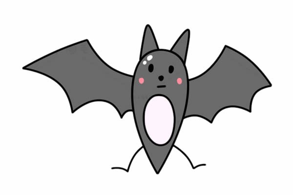 蝙蝠简笔画简单画法图片