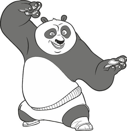 功夫熊猫卡通人物图画图片
