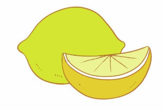 柠檬简笔画图片画法图片