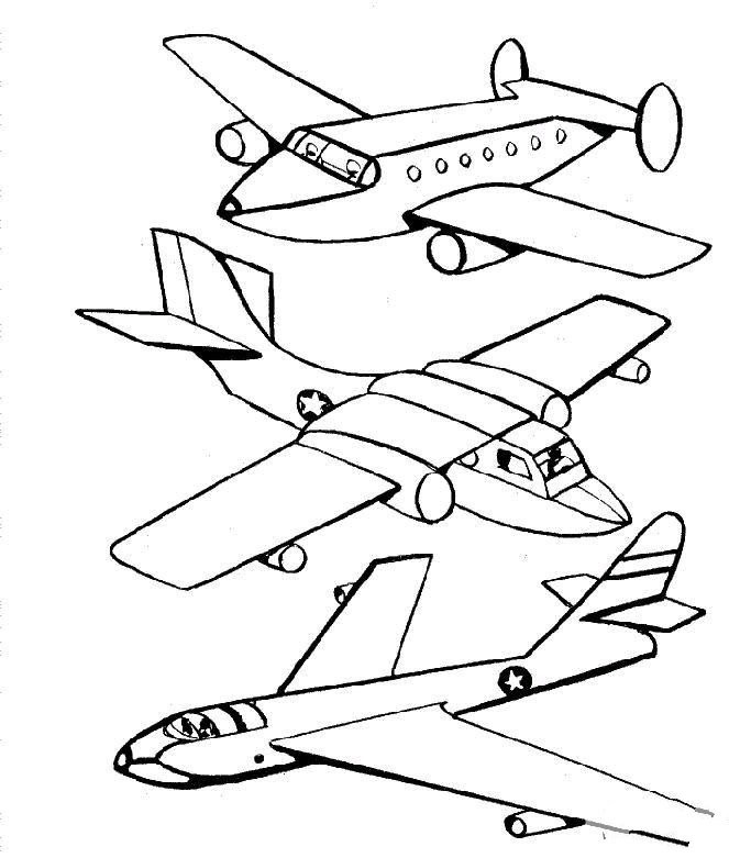 航空模型简笔画图片