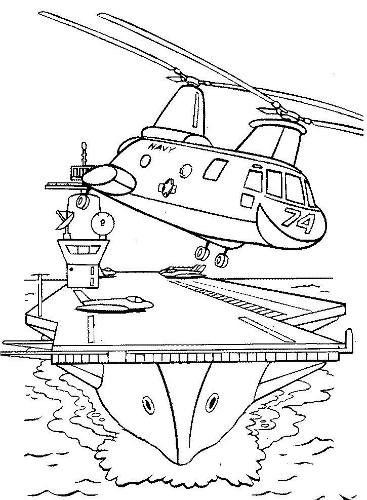 武装军用直升机简笔画图片