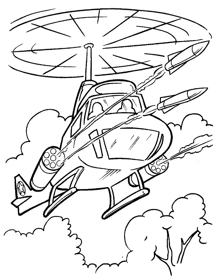 直升机的画法简笔图片