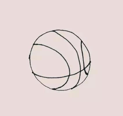 篮球的画法 帅气图片
