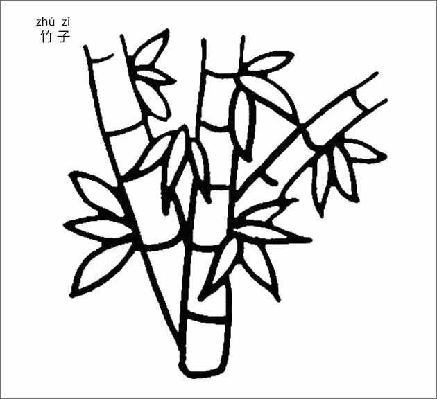 竹子的简笔画方法图片